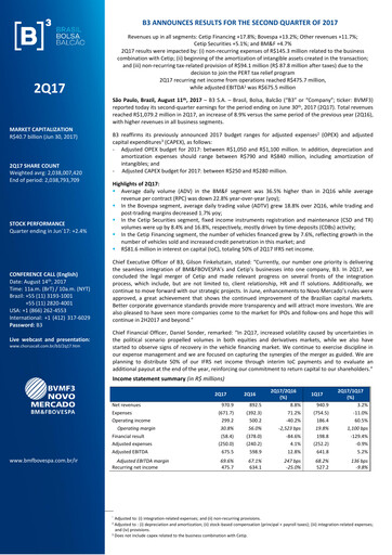 Thumbnail B3 Quarterly Report 2017-q2