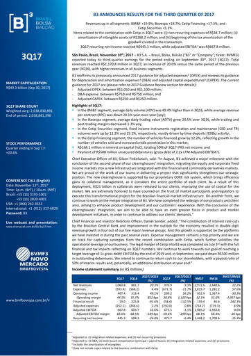 Thumbnail B3 Quarterly Report 2017-q3