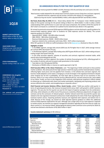 Thumbnail B3 Quarterly Report 2018-q1