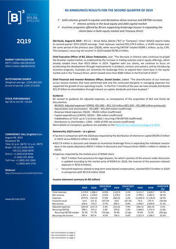 Thumbnail B3 Quarterly Report 2019-q2