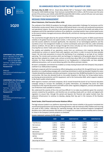 Thumbnail B3 Quarterly Report 2020-q1