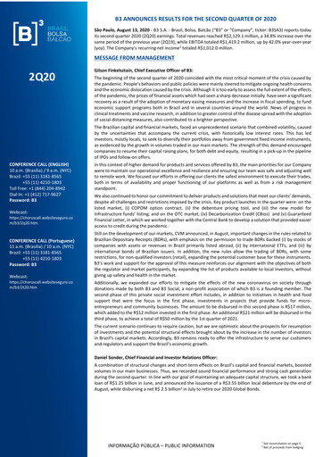 Thumbnail B3 Quarterly Report 2020-q2