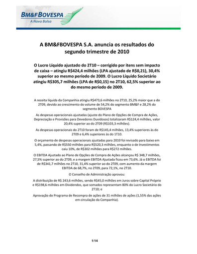 Thumbnail B3 Quarterly Report 2010-q2