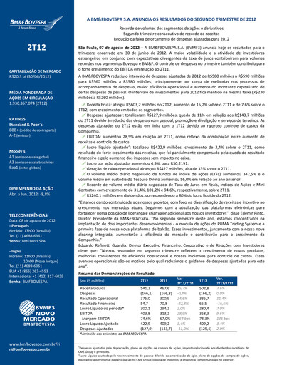 Thumbnail B3 Quarterly Report 2012-q2