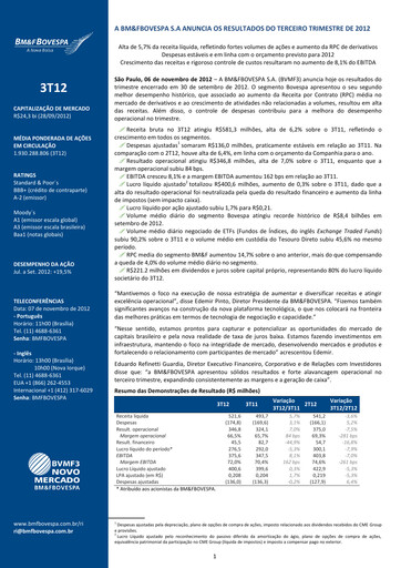 Thumbnail B3 Quarterly Report 2012-q3