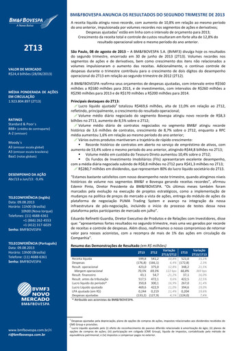 Thumbnail B3 Quarterly Report 2013-q2