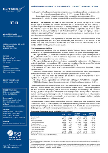 Thumbnail B3 Quarterly Report 2013-q3