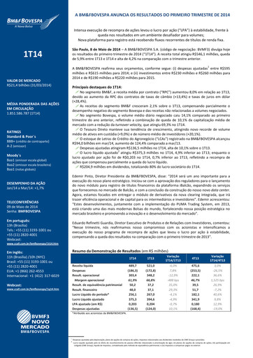 Thumbnail B3 Quarterly Report 2014-q1