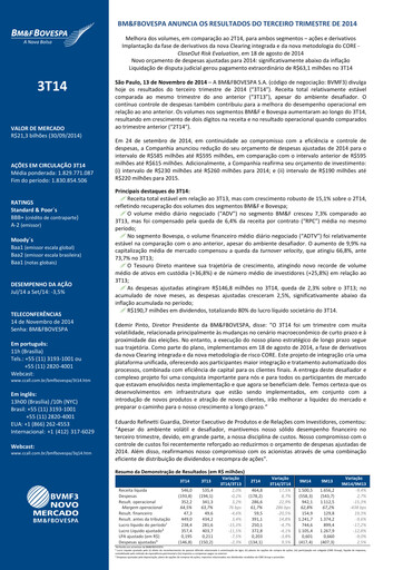 Thumbnail B3 Quarterly Report 2014-q3