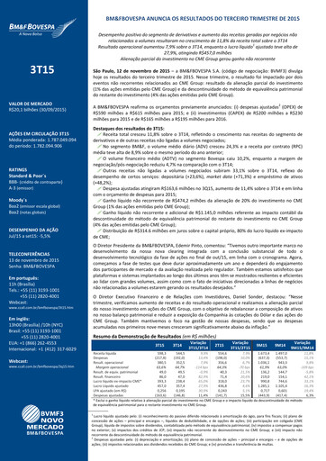 Thumbnail B3 Quarterly Report 2015-q3