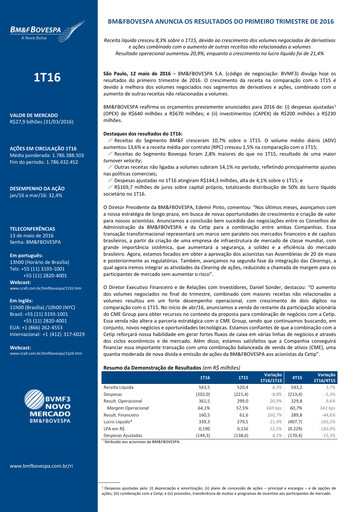 Thumbnail B3 Quarterly Report 2016-q1