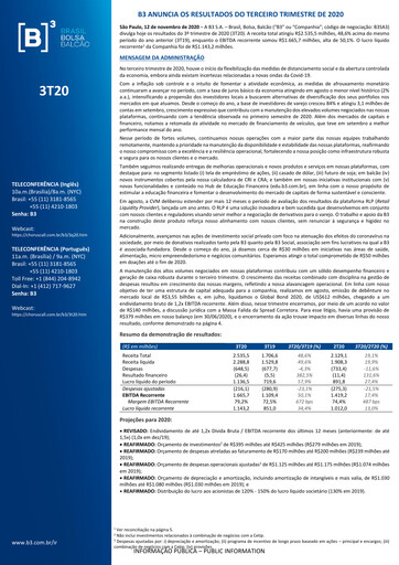 Thumbnail B3 Quarterly Report 2020-q3