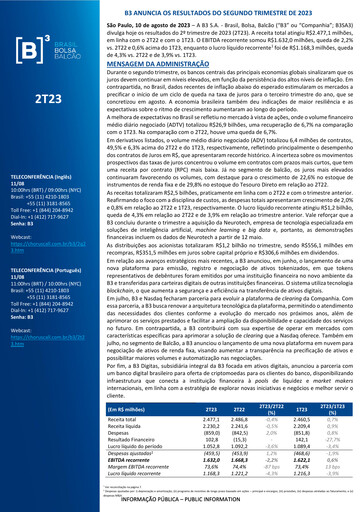 Thumbnail B3 Quarterly Report 2023-q2
