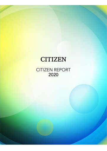 Miniature Citizen Watch Rapport annuel 2020
