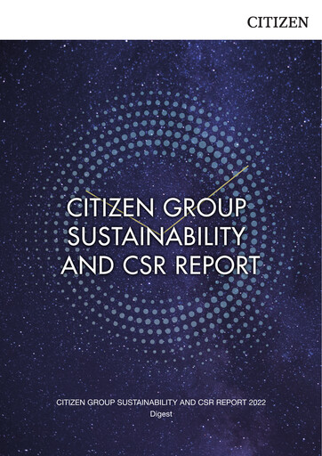 Thumbnail Citizen Watch Sustainability Report 2022