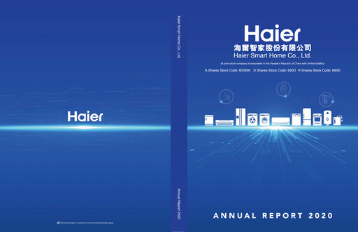 Thumbnail Haier Smart Home Rapport annuel 2020