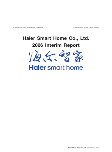 Vorschaubild Haier Smart Home Halbjahresbericht 2026