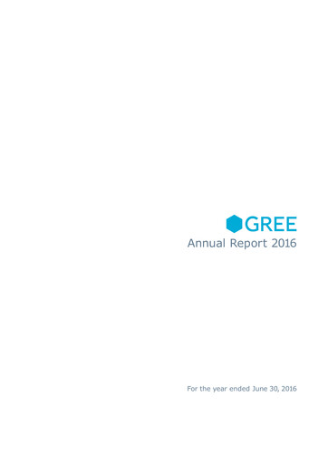 Thumbnail Gree Annual Report 2016