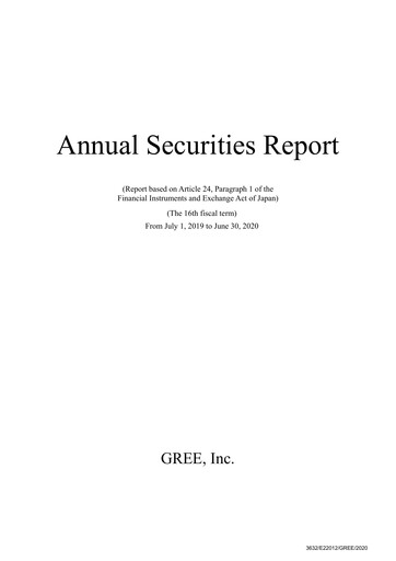 Thumbnail Gree Annual Report 2020