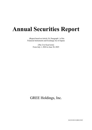 Thumbnail Gree Annual Report 2025
