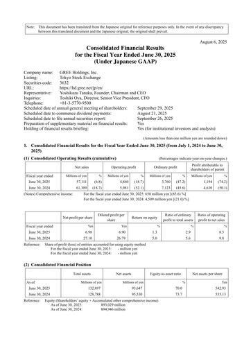 Thumbnail Gree Financial Statement fy2025