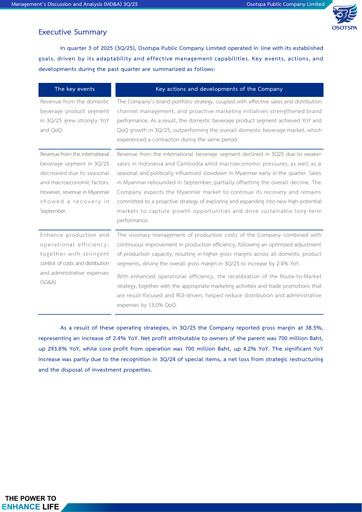 Thumbnail Osotspa Quarterly Report 2025-q3