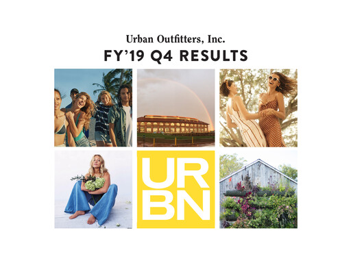 Miniature Urban Outfitters
 Rapport trimestriel 2019-q4