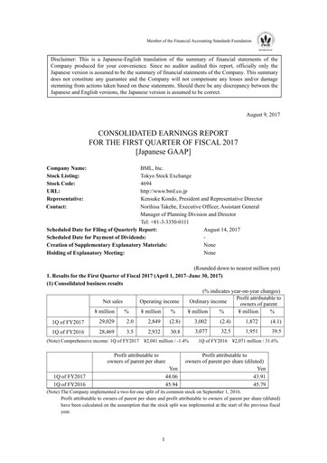 Thumbnail BML, Inc. Quarterly Report fy2017-q1