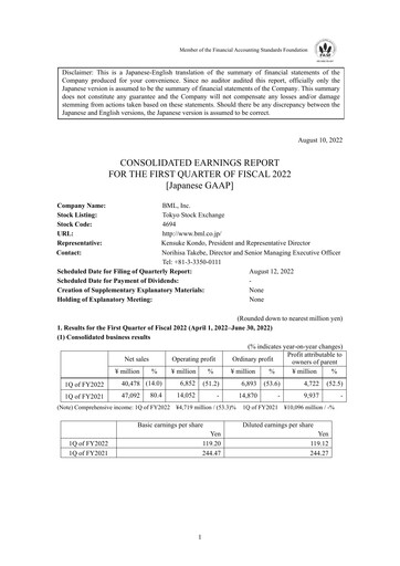 Thumbnail BML, Inc. Quarterly Report fy2022-q1