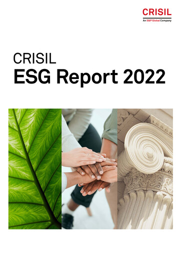 Miniature CRISIL
 Rapport ESG 2022