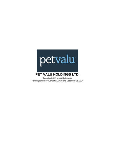 Thumbnail Pet Valu Financial Statement 2025