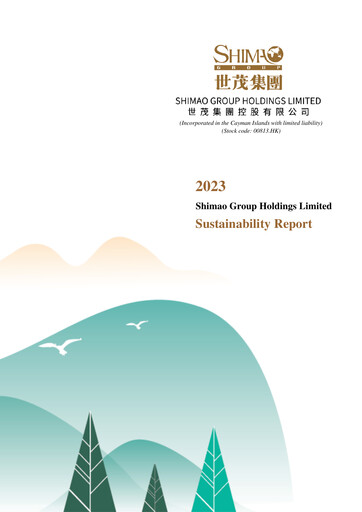 Thumbnail Shimao Property
 Sustainability Report 2023