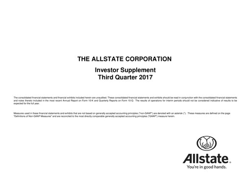 Thumbnail Allstate Quarterly Report 2017-q3