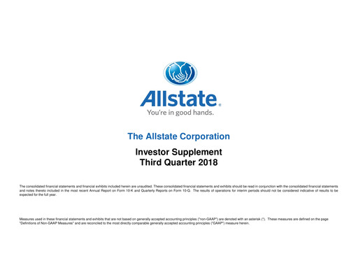 Thumbnail Allstate Quarterly Report 2018-q3