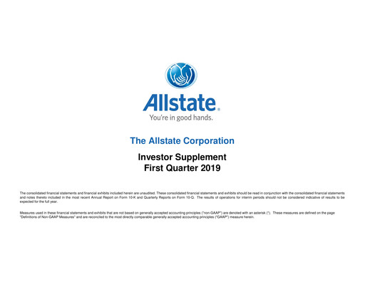 Thumbnail Allstate Quarterly Report 2019-q1