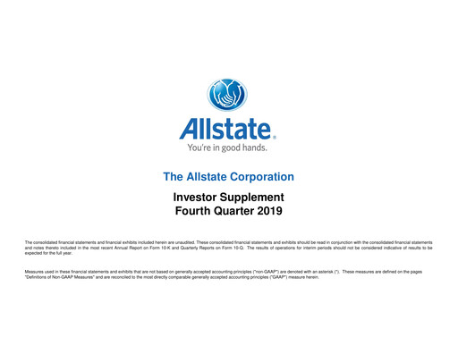 Thumbnail Allstate Quarterly Report 2019-q4