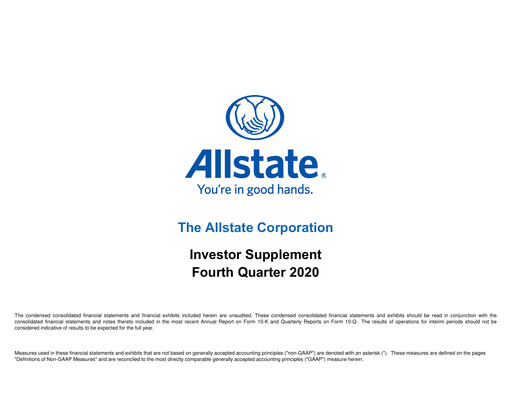 Thumbnail Allstate Quarterly Report 2020-q4