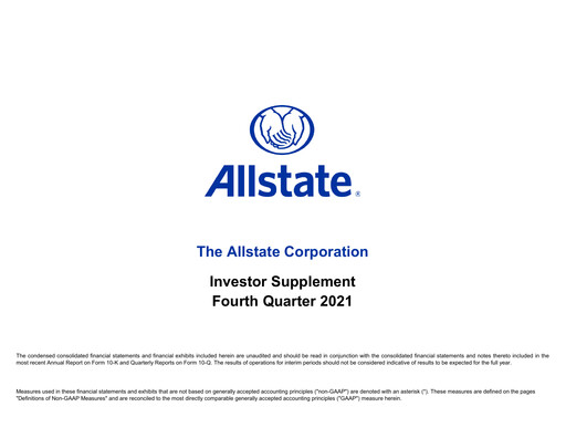 Thumbnail Allstate Quarterly Report 2021-q4