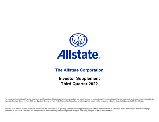 Thumbnail Allstate Quarterly Report 2022-q3