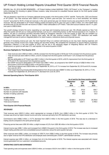 Thumbnail UP Fintech (Tiger Brokers) Quarterly Report 2019-q3