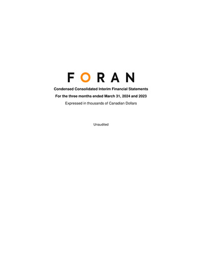 Thumbnail Foran Mining Quarterly Report 2024-q1