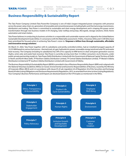 Thumbnail Tata Power
 ESG Report 2021-2022