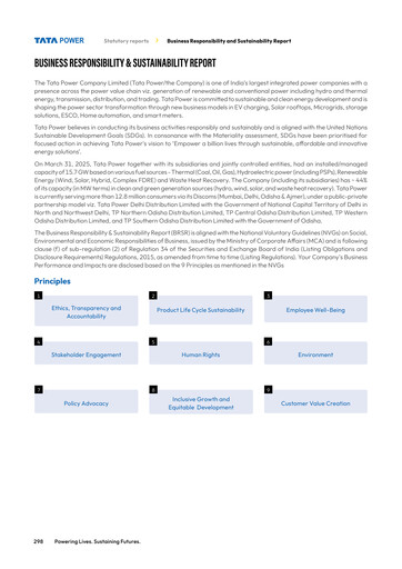 Thumbnail Tata Power
 ESG Report 2024-2025