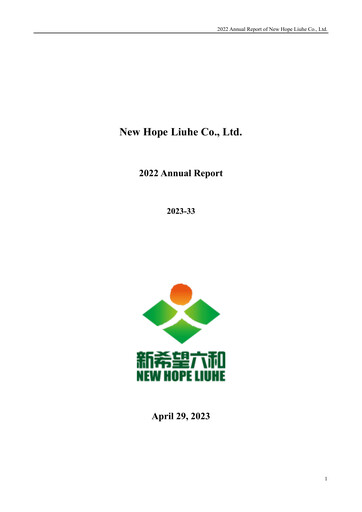 Thumbnail New Hope Liuhe Annual Report 2022