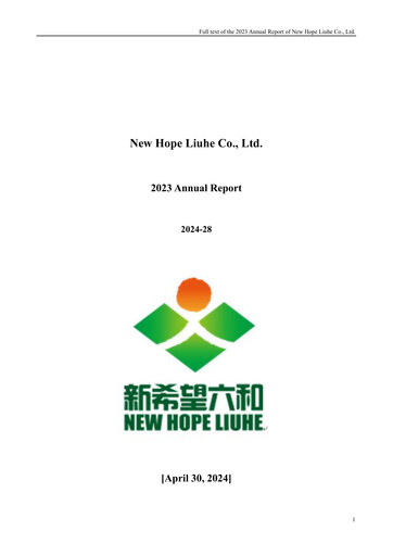 Thumbnail New Hope Liuhe Annual Report 2023