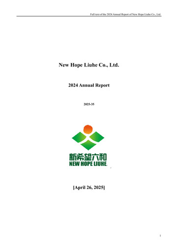 Thumbnail New Hope Liuhe Annual Report 2024