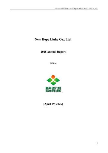 Thumbnail New Hope Liuhe Annual Report 2025