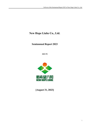 Thumbnail New Hope Liuhe Half-year Report 2023-h1
