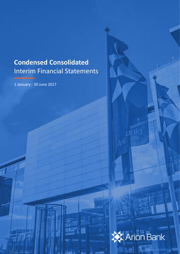 Thumbnail Arion banki Financial Statement 2017-h1