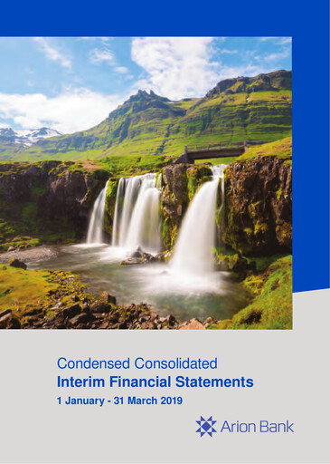 Thumbnail Arion banki Financial Statement 2019-q1